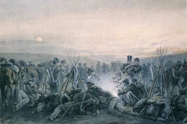 Juliusz Kossak, Biwak nocą w 1831 r.