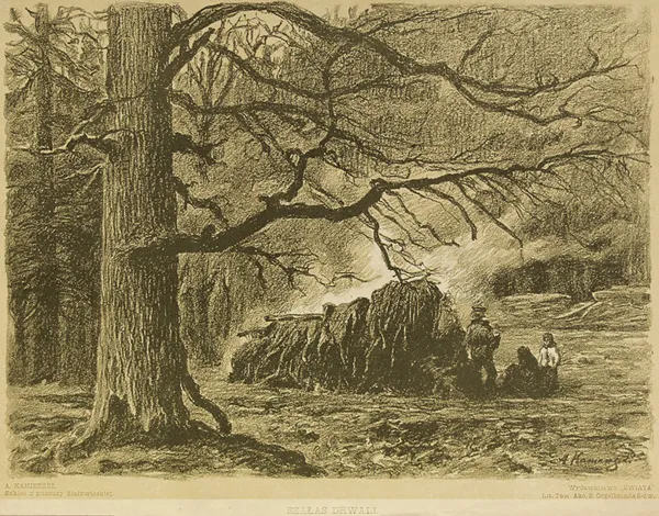 Antoni Kamieński, Szałas drwali