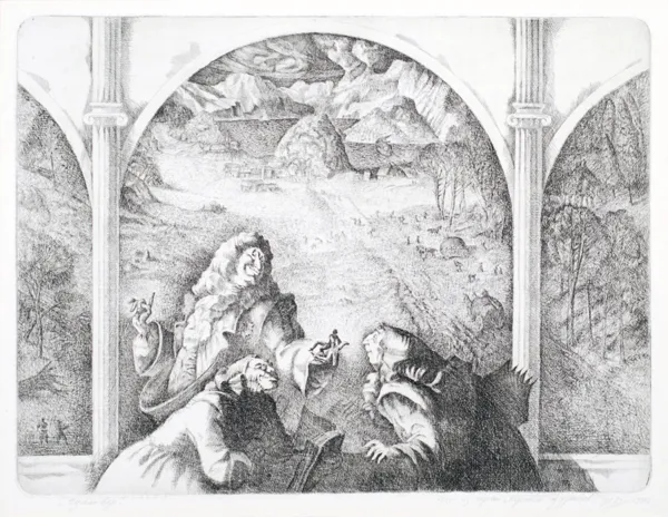 Giennadij  Olijnik, Guliwer, z cyklu Statek głupców, 1991