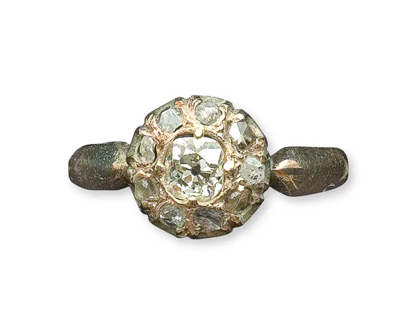 Autor nierozpoznany, PIERŚCIONEK ZŁOTY, początek XX w.