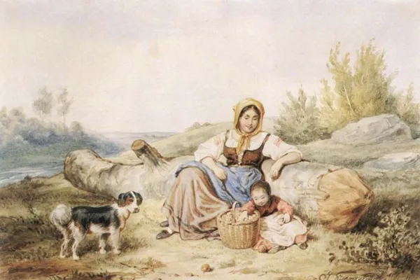 Józef Szermentowski, Wieśniaczka z dzieckiem