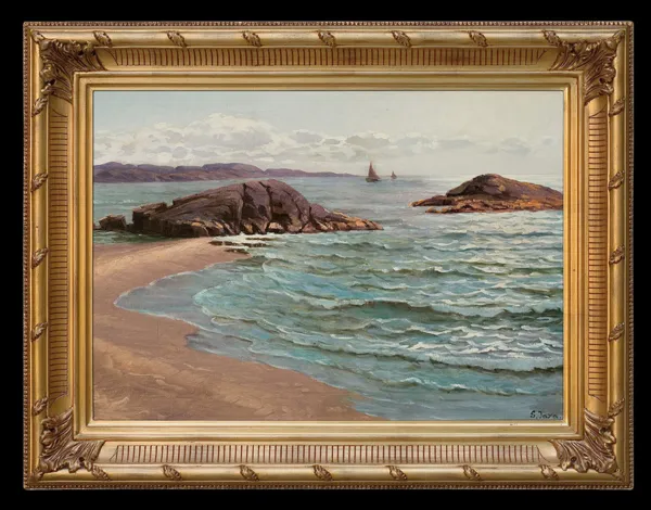 Soter Jaxa-Małachowski, NADMORSKI KRAJOBRAZ Z ŻAGLÓWKAMI