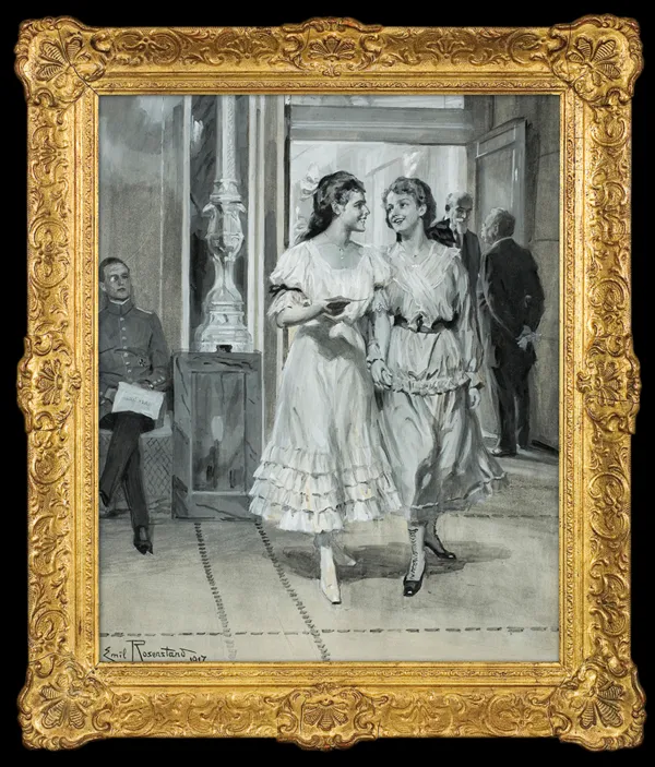 Emil Christian Rosenstand, W TEATRZE. ANTRAKT, 1917