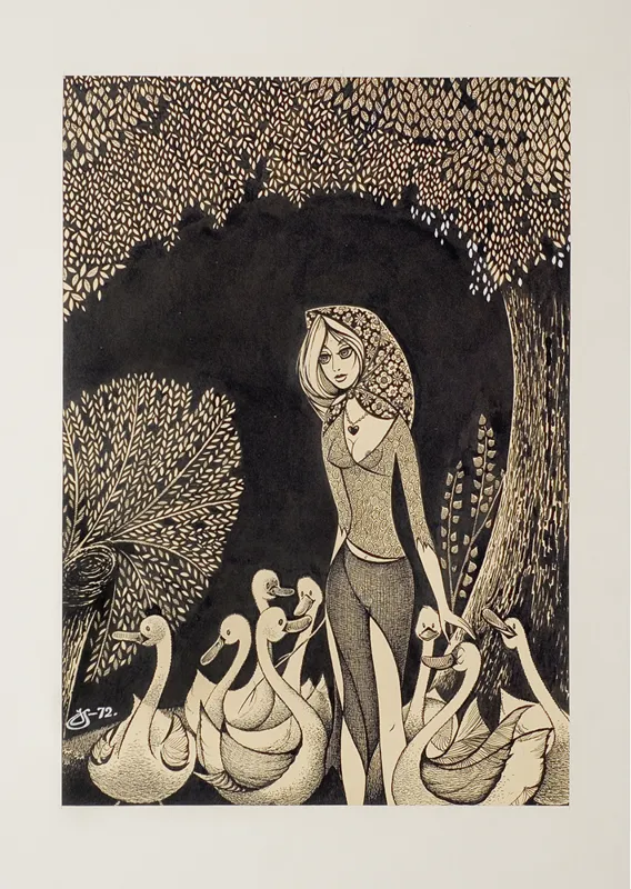 Jerzy Szelągowski, Gęsiarka, 1972