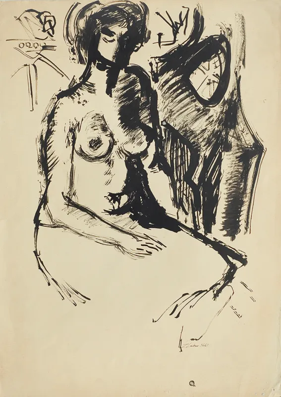 Zdzisław Lachur, Akt siedzący