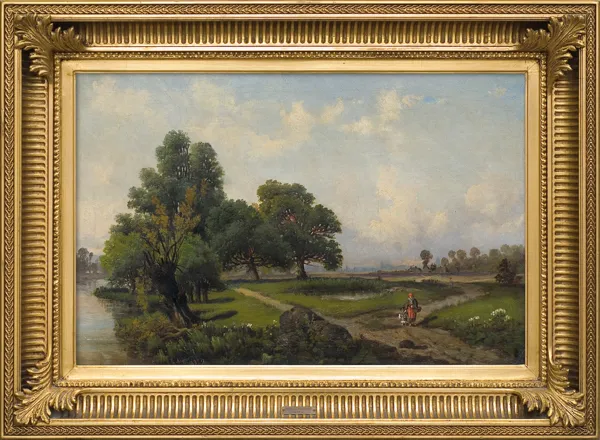 Karol Klopfer, NA WIEJSKIEJ DRODZE, 1879