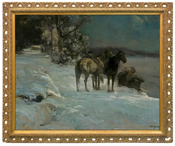 Alfred Wierusz-Kowalski, ODPOCZYNEK KOZAKÓW, ok. 1910