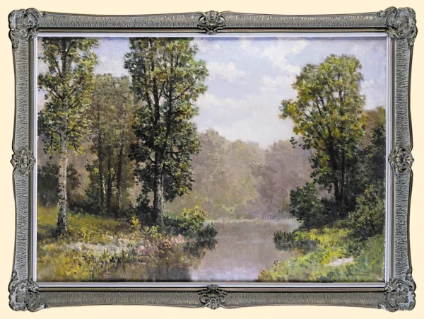 Konstanty Mackiewicz, PEJZAŻ LETNI Z WODĄ, po 1970