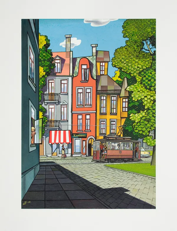 Jerzy Szelągowski, Lato w mieście. Przejażdżka tramwajem, 1961
