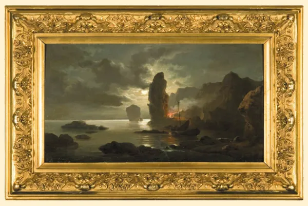 Adam Wiktor Malinowski, Skaliste wybrzeże. Nokturn, 1872