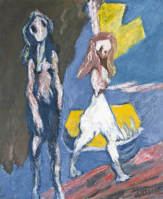 Henryk Gotlib, DWIE DZIEWCZYNY W PEJZAŻU, 1965