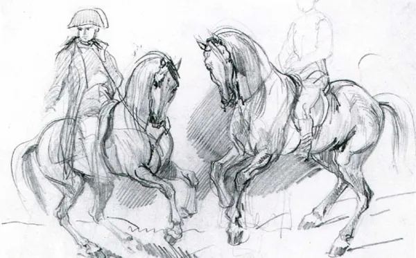 Piotr Michałowski, Napoleon na koniu . Koń z jeźdźcem