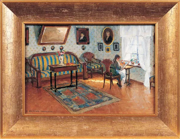 Bronisława Rychter-Janowska, W saloniku przy oknie, 1936