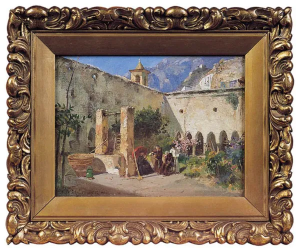 Carl Wuttke, SJESTA W KLASZTORZE, 1886