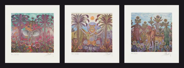 Jan Płaskociński, Trzy reprodukcje obrazów 