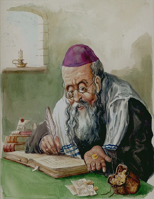 Tomasz Steifer, Żyd liczący pieniądze