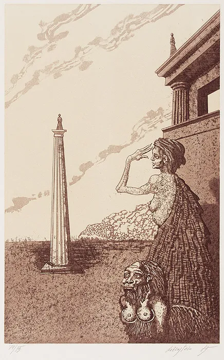 Jan Lebenstein, Kobieta ze sfinksem, 1985