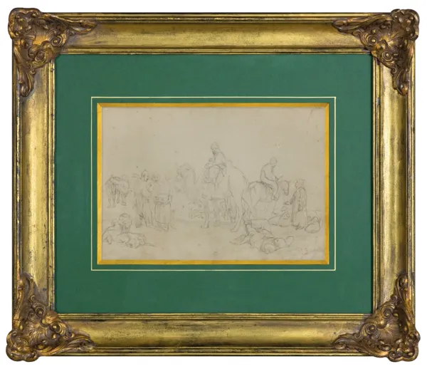 Józef Brandt, NA POSTOJU, przed 1865