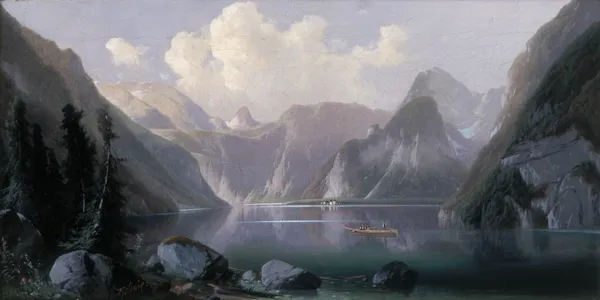 Ferdynand Lepié, 70. Pejzaż znad Königsee, ok. 1860