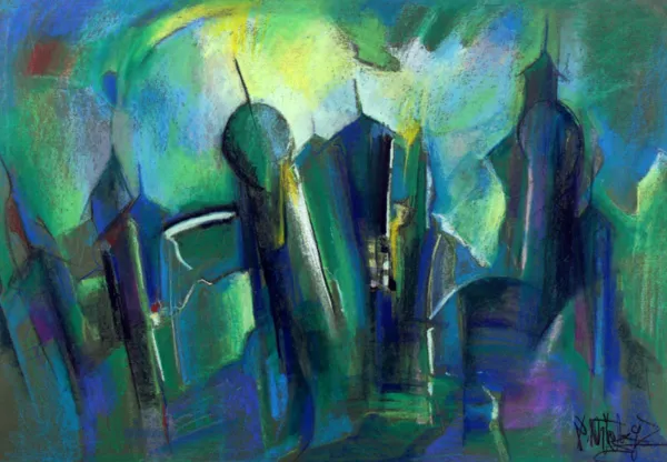 Ryszard Miłek, Kompozycja w zieleniach, 1997