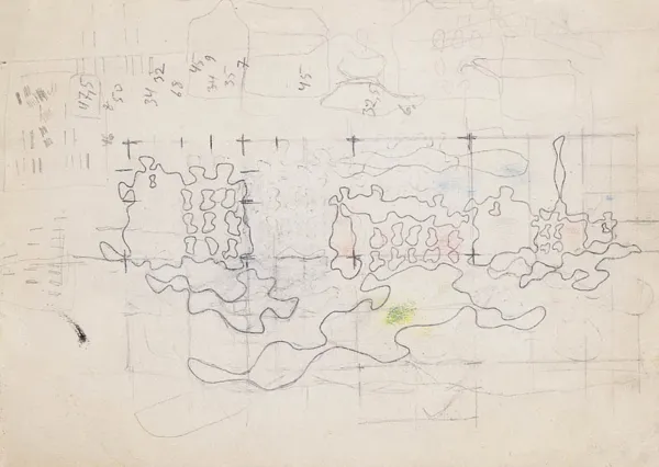 Władysław Strzemiński, Szkic do komp. z cyklu „Wojna domom