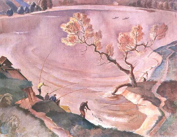 Michał Rouba, Pejzaż z wierzbą