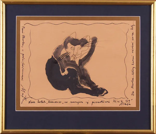 Autor nierozpoznany, Portret kota Bandziora, 1999