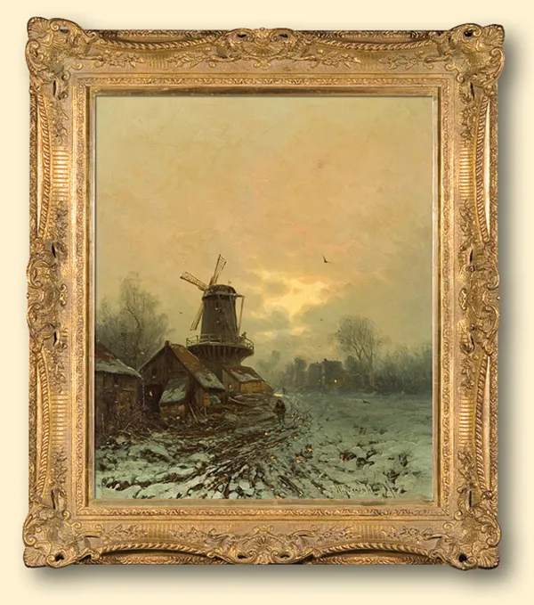 Friedrich Josef Heydendahl, PEJZAŻ Z WIATRAKIEM