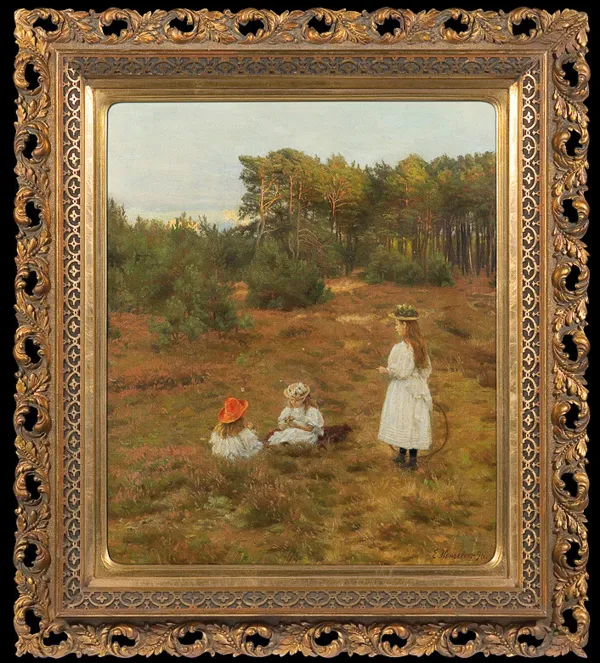 Ernst  Henseler, ZABAWA NA POLANIE, 1896