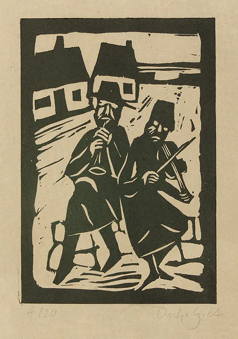 Jerzy Duda Gracz, GRAJKOWIE, z cyklu JUDAICA, 1964