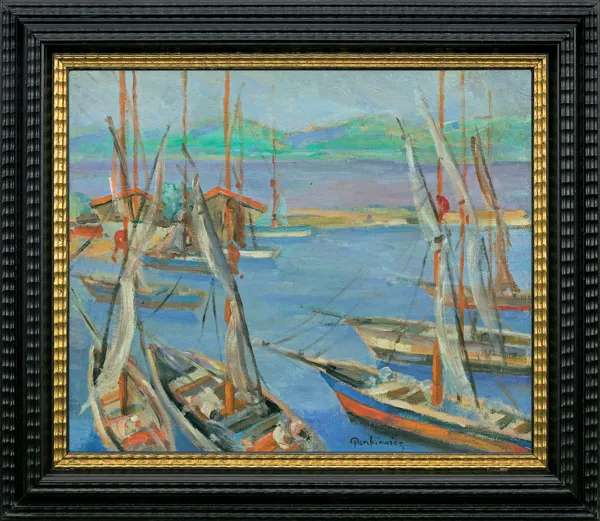 Józef Pankiewicz, ŁODZIE W PORCIE W SAINT-TROPEZ, 1909