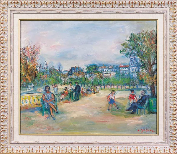 Jakub (Jacques) Zucker, W OGRODZIE LUKSEMBURSKIM, ok. 1950