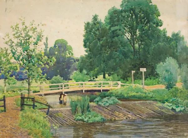 John Mallord Bromley, PEJZAŻ Z MOSTEM