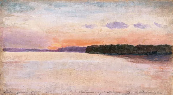 Józef Chełmoński, Jezioro - poranek