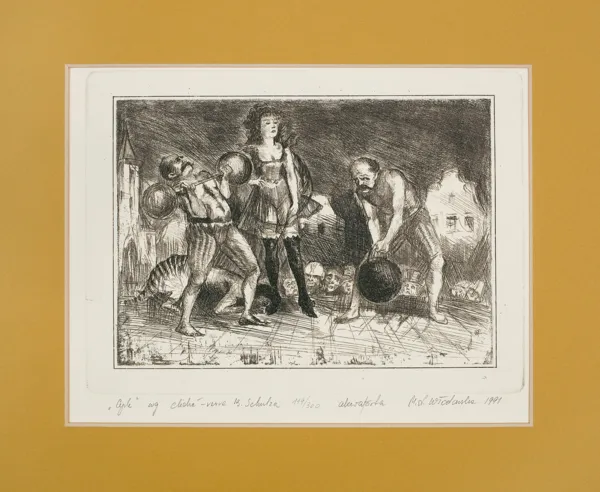 Małgorzata Leszczewska-Włodarska, Kopia pracy Brunona Schulza: Cyrk, 1991