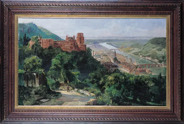 Fritz Genutat, Widok Heidelbergu, po 1910