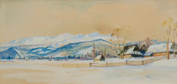 Mieczysław Filipkiewicz, ZIMOWY PEJZAŻ Z PODHALA