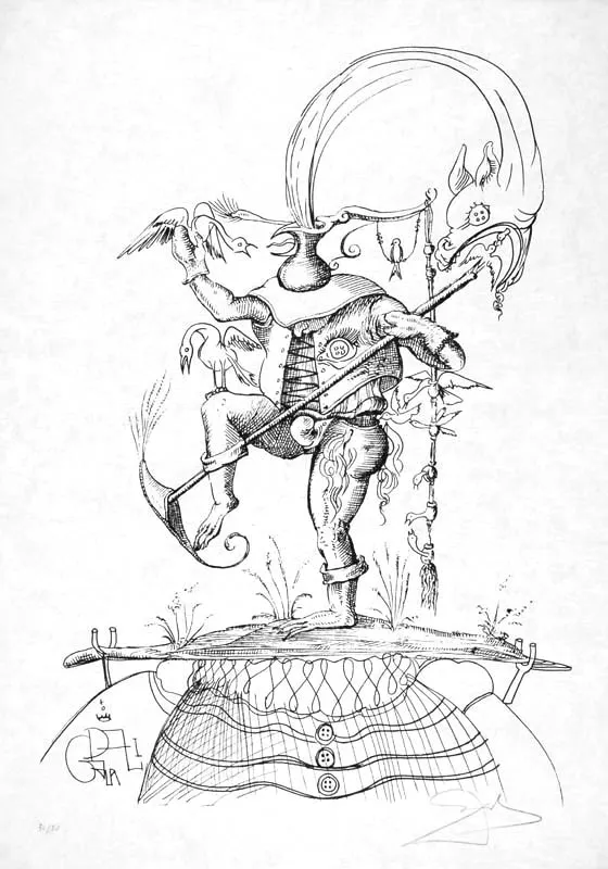 Salvador Dali, Ilustracja 24 z teki les songes...