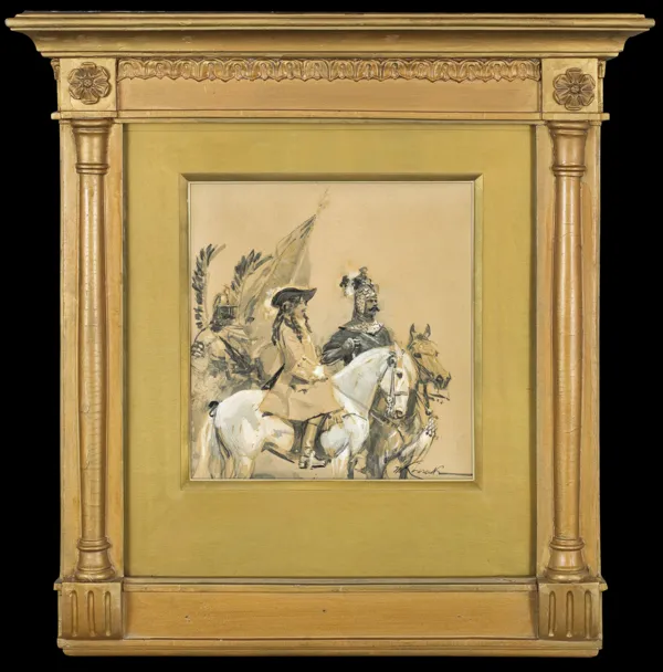 Wojciech Kossak, KRÓL JAN III I CESARZ LEOPOLD I W POCHODZIE