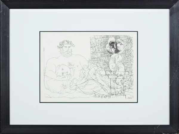 Pablo Picasso, Odpoczynek rzeźbiarza, z Teki Vollarda, 1933/1956