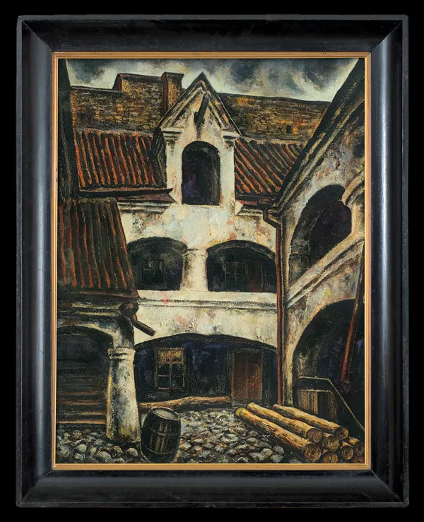 Bronisław Jamontt, STARE PODWÓRKO W WILNIE, 1929