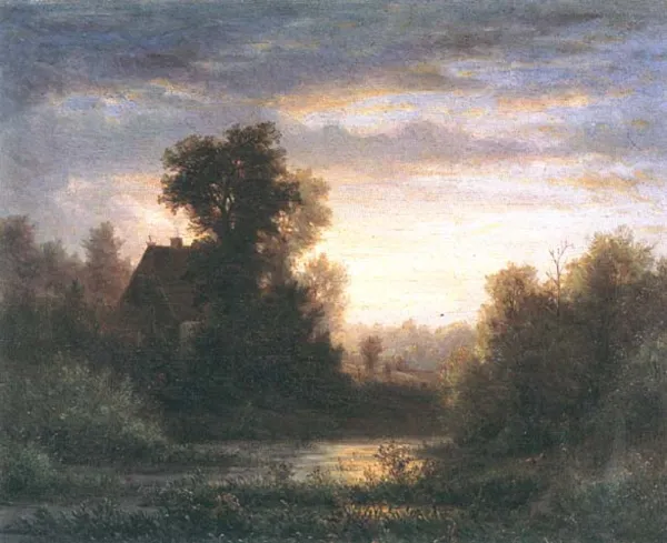 Hermann Brinckmann, Pejzaż wieczorny