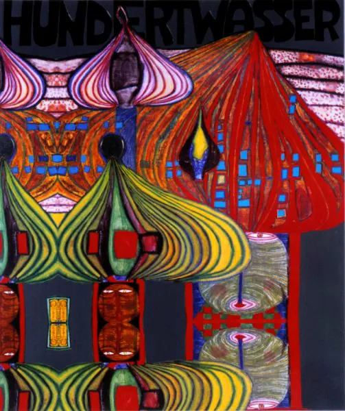 Friedensreich Hundertwasser, Wenn du uber die felder gehst.., ok. 1970