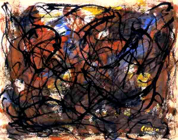 Alfred Lenica, Kompozycja informel, lata 50