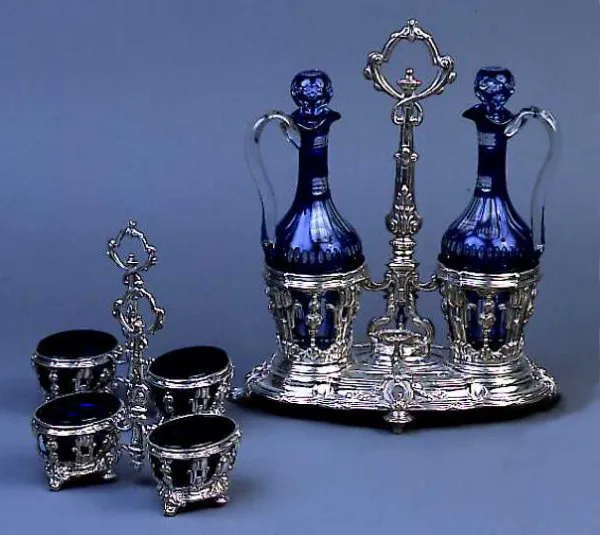 Autor nierozpoznany, Komplet do przypraw, 3 ćw. XIX