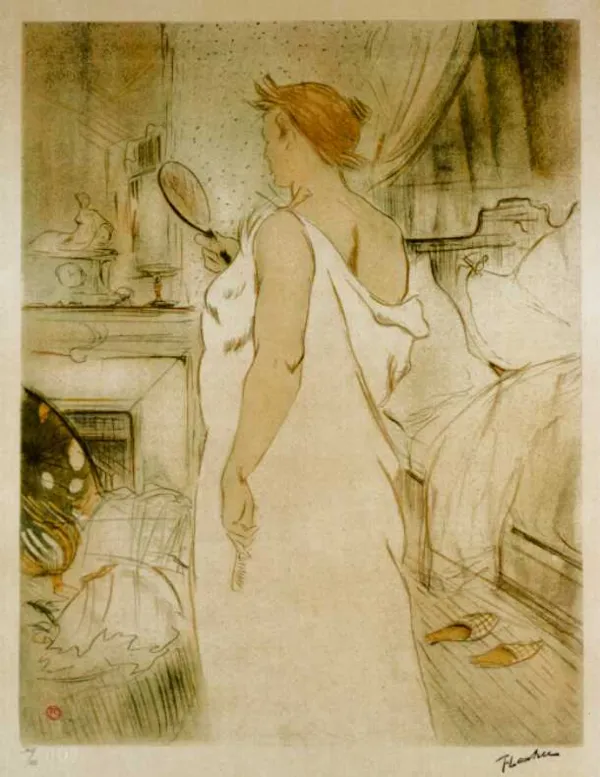 Henri Toulouse-Lautrec, Kobieta z lusterkiem, 1896
