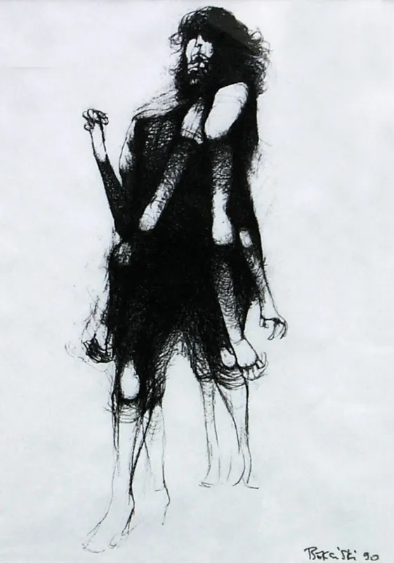 Zdzisław Beksiński, Kobieta, 1990