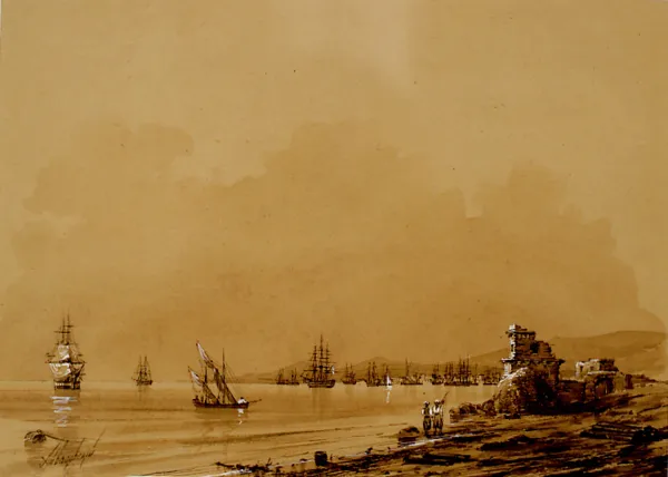 Iwan Konstantinowicz Ajwazowski, Port w Teodozji na Krymie, ok. 1845