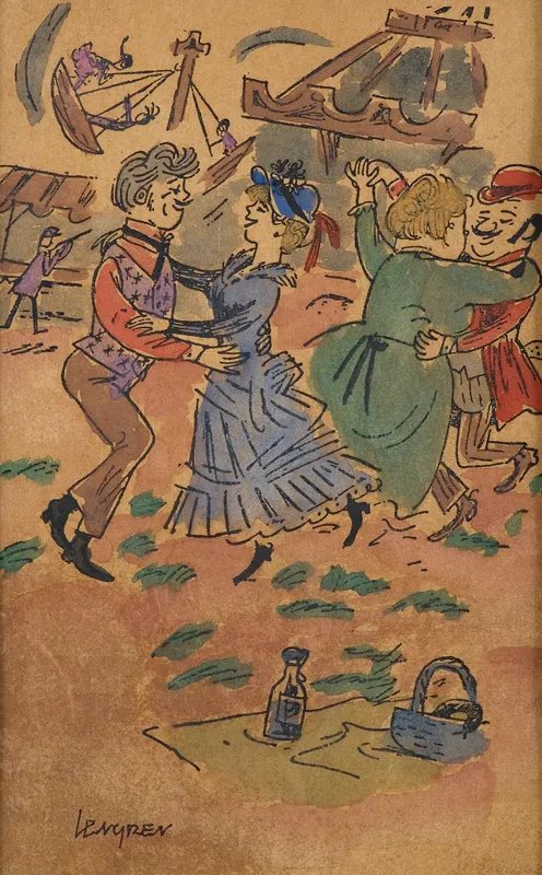 Zbigniew  Lengren, TAŃCE W LUNAPARKU, OK. 1962