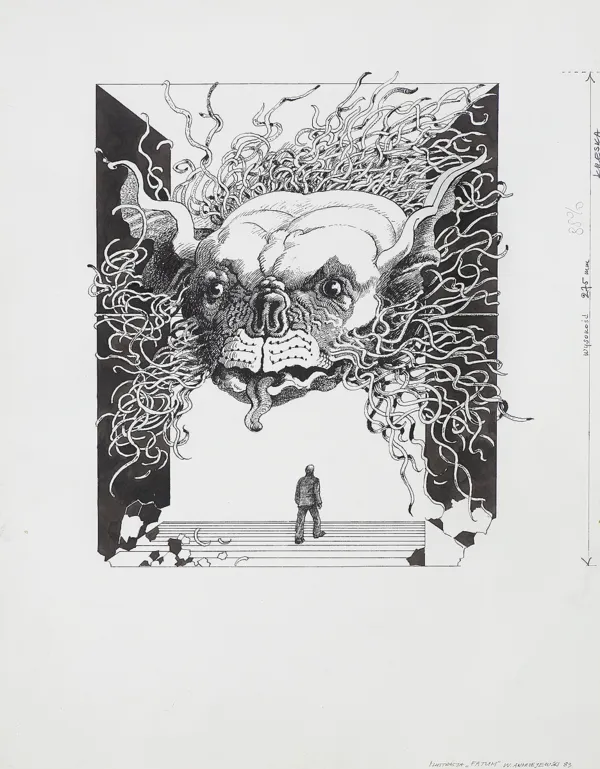 Waldemar  Andrzejewski, ILUSTRACJA DO WIERSZA C. K. NORWIDA FATUM, 1983
